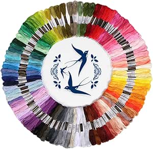 100 Skeins Rainbow Embroidery Floss Set,Premium Soft Cross Stitch Threads for DIY Arts &amp; Crafts,Friendship Bracelet Making, Sewing Projects &amp; Unique Gift Ideas