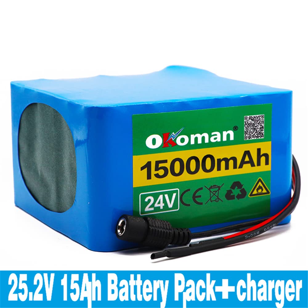 E Bike Accu 24V 8000mAh Lithium Pack Oplaadbare Met Oplader En BMS Voor 150w Apparatuur 8000xt60 Jst 2827985748
