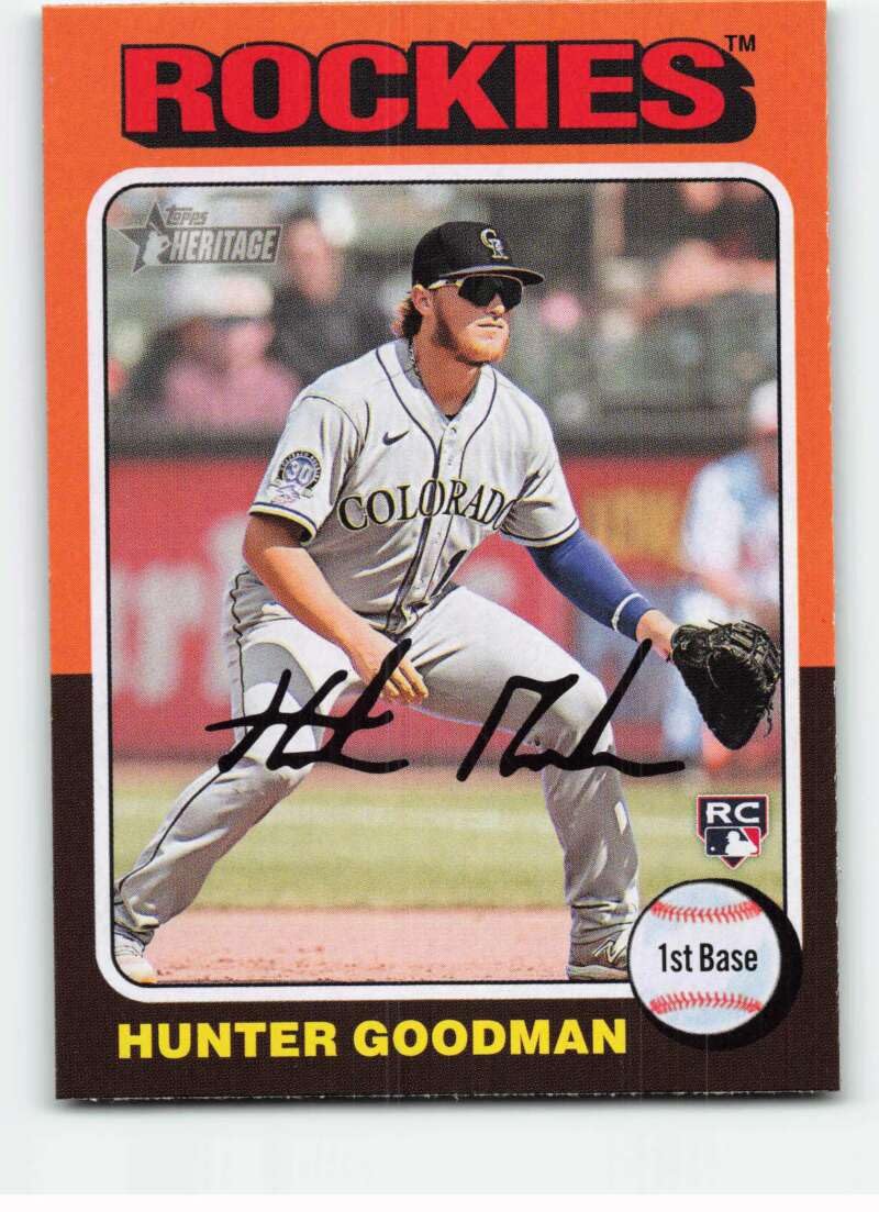 Amazon.com: 2024 Topps Heritage #379 Hunter Goodman RC