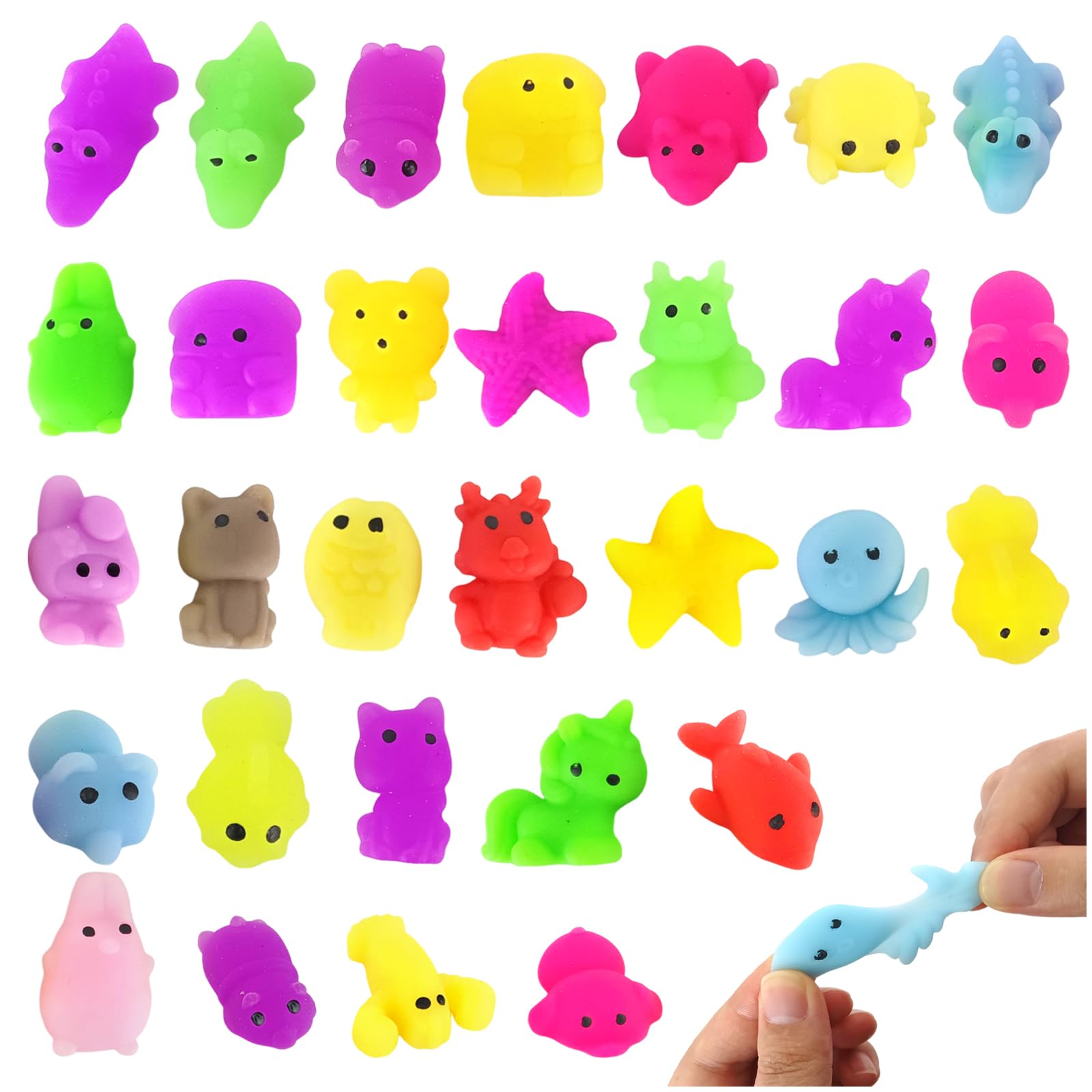 Audasi 30Pcs Mochi Squishy Toys
