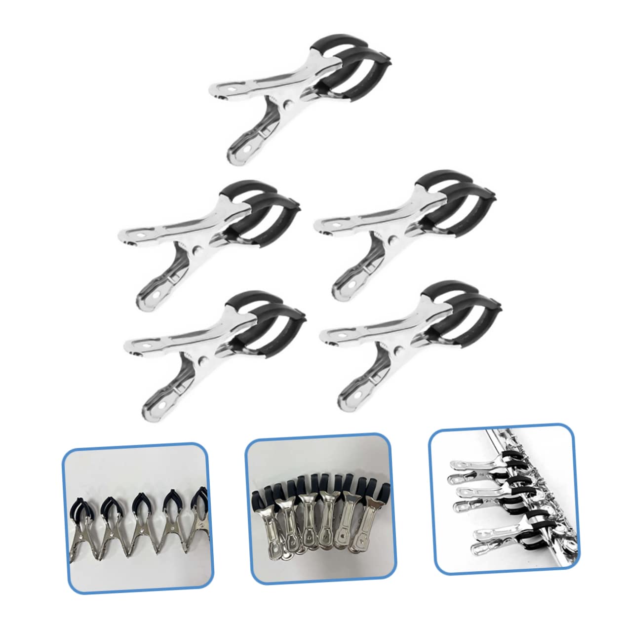 BESTonZON 15piezas Clips De Indentación Para Saxofón y Clarinete Herramientas De Reparación De Instrumentos De Acero Inoxidable Accesorios Duraderos Para Mantenimiento Musical