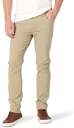 Lee Mens Extreme Motion 5 Pocket Synthetic Slim Fit PantPants