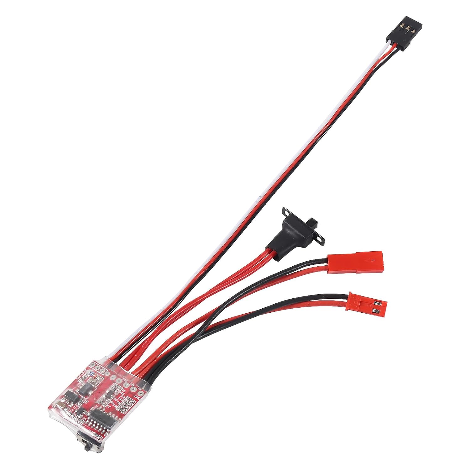 6 PCS Mini RC 20A Brushed ESC Motor Speed RC ESC 2KHz Forward Reverse Brush Brake RC 2S for Controller Boat RC Car Tank