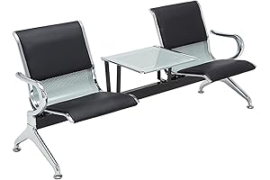 2-Seat Waiting Room Bench; Comfort Meets Functionality