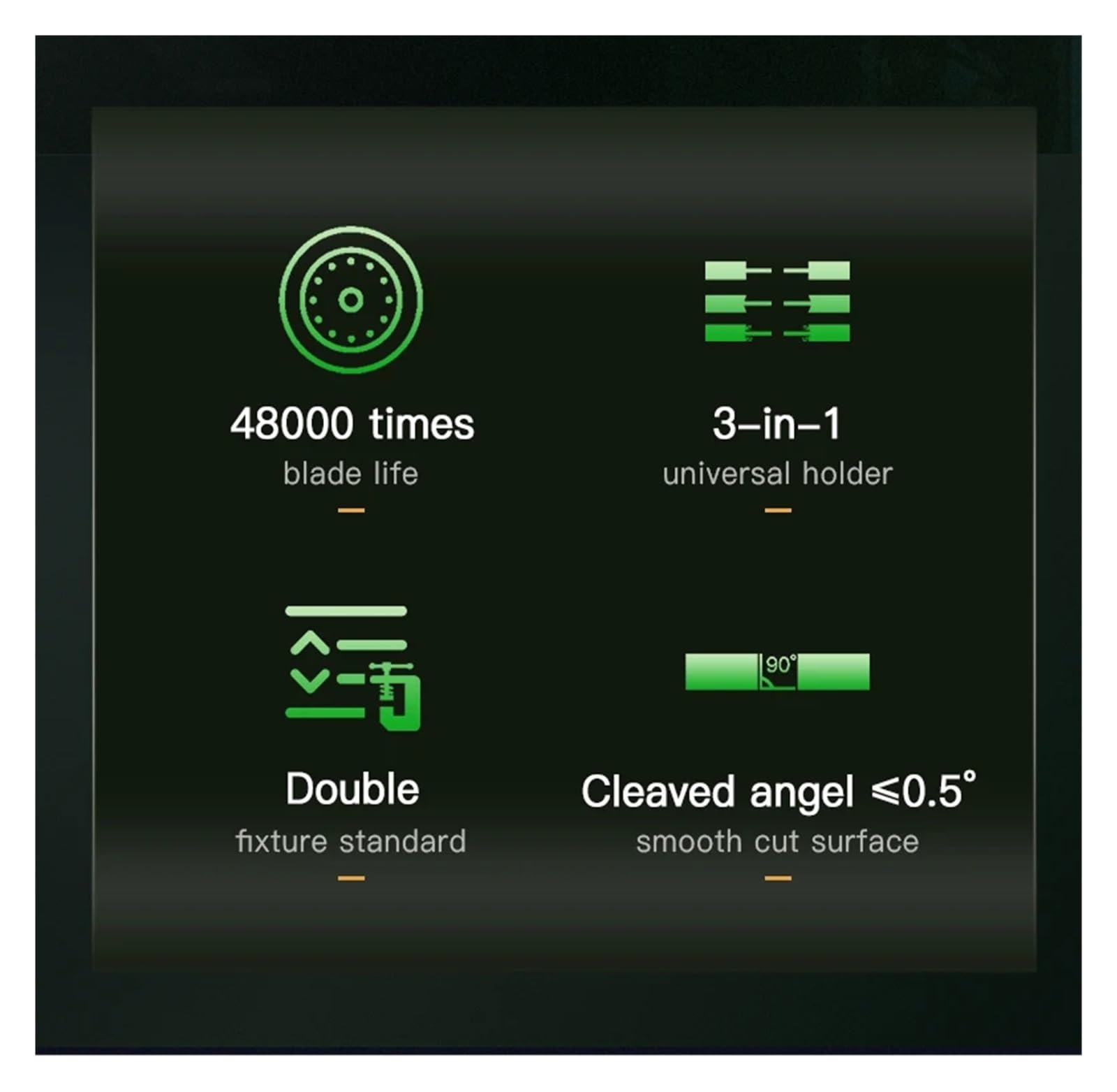 Cortadora de Fibra óptica portátil FTTH FC-30, cortadora con Doble fijación, estándar de Menos de 0,5 Grados (Vida útil de la Cuchilla 48 000 Veces Mayor)