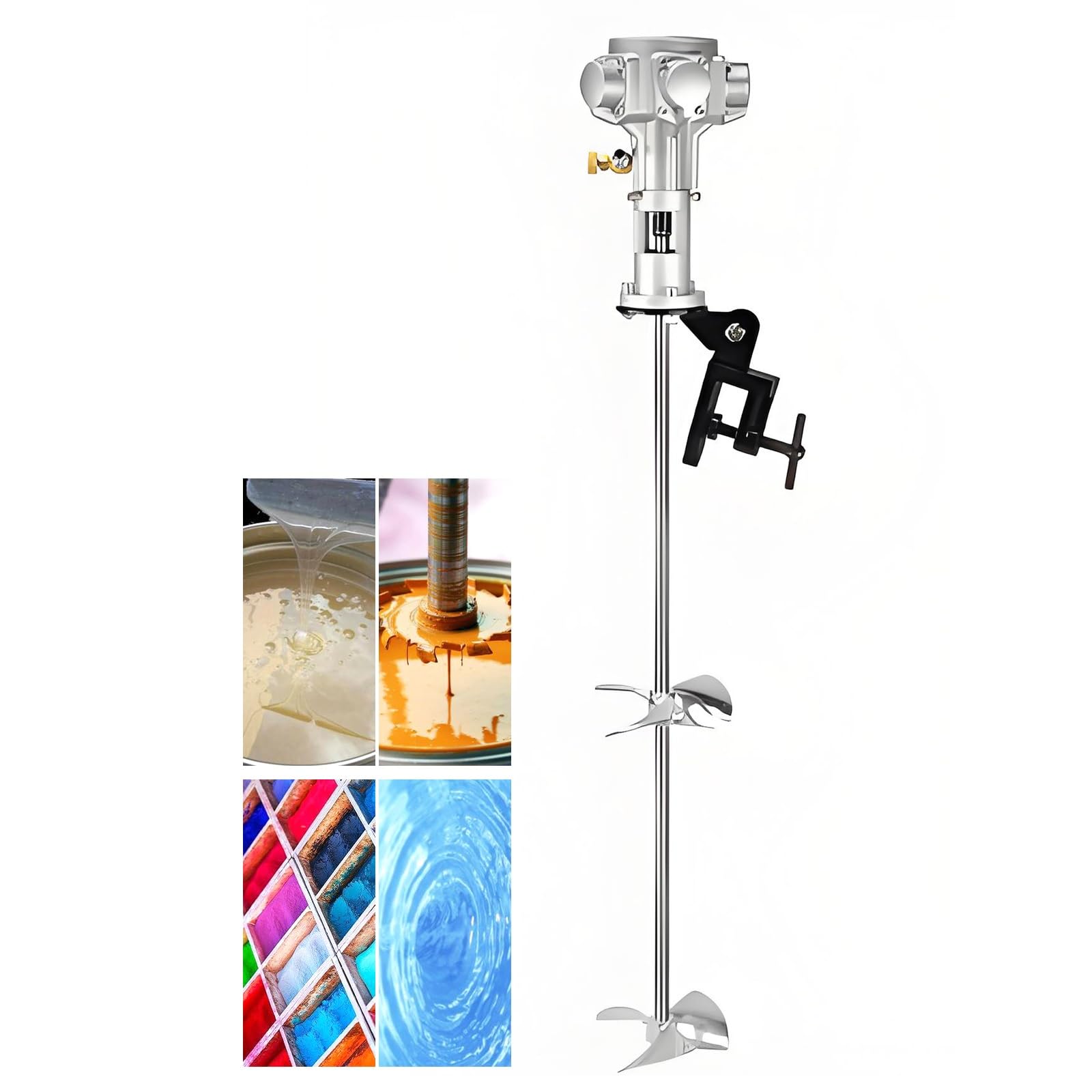 Mezclador neumático de 50 galones - Agitador de tambor neumático, máquina mezcladora automática de pintura y fluidos para uso industrial, laboratorios, fabricación, solución de agitación de alta res