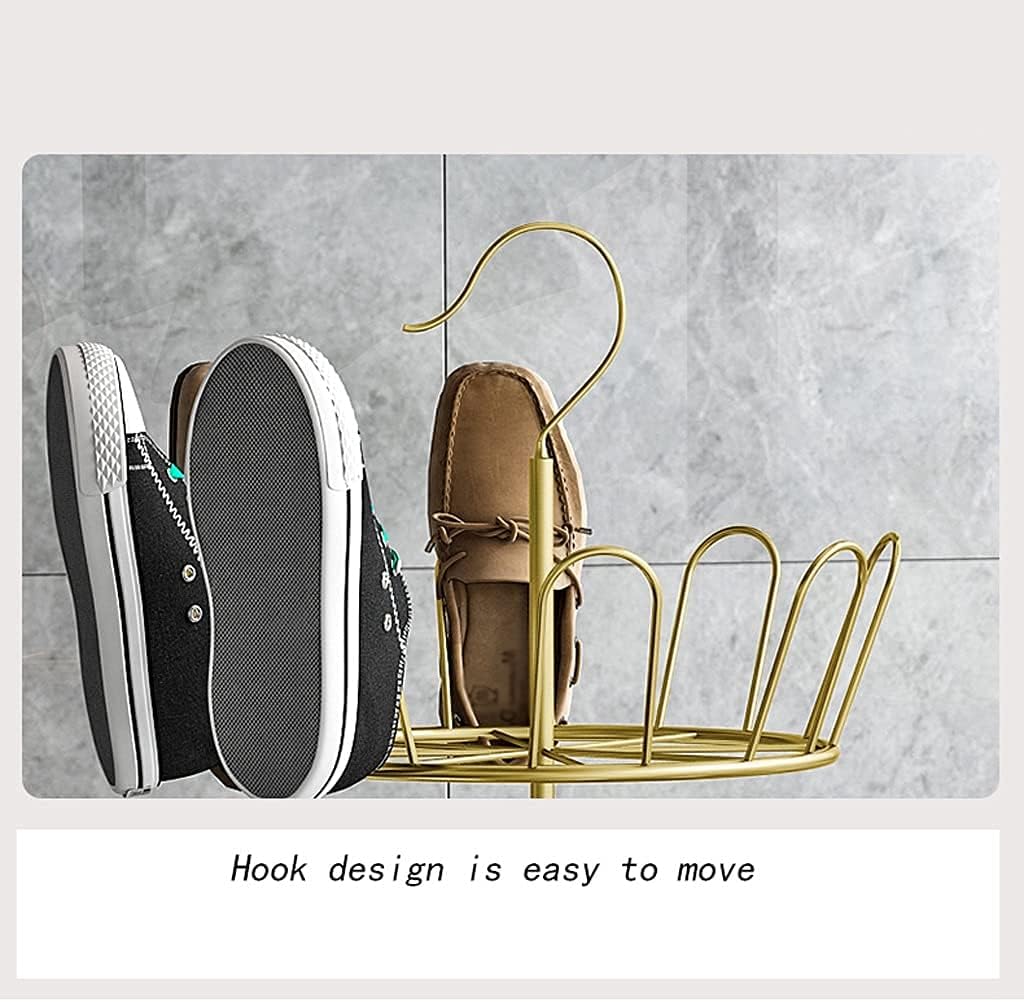 靴棚靴ラック3層フック靴棚錬鉄家庭用床乾燥靴ラックリビングルーム廊下ドア靴ラック靴オーガナイザー靴棚収納オーガナイザー コートハンガー 色 Black