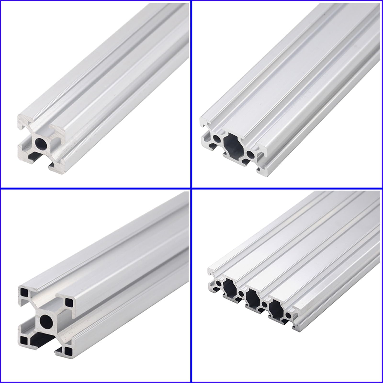 Bordo Di Movimento 1pcs Profilo In Alluminio 2020 2040 3030 2080 20100 4040 2060 3060 Profilo In Lega Di Alluminio Staffa 400-800mm Telaio Profili In Alluminio Supporto Della Guida ( Color : 2020 , Si