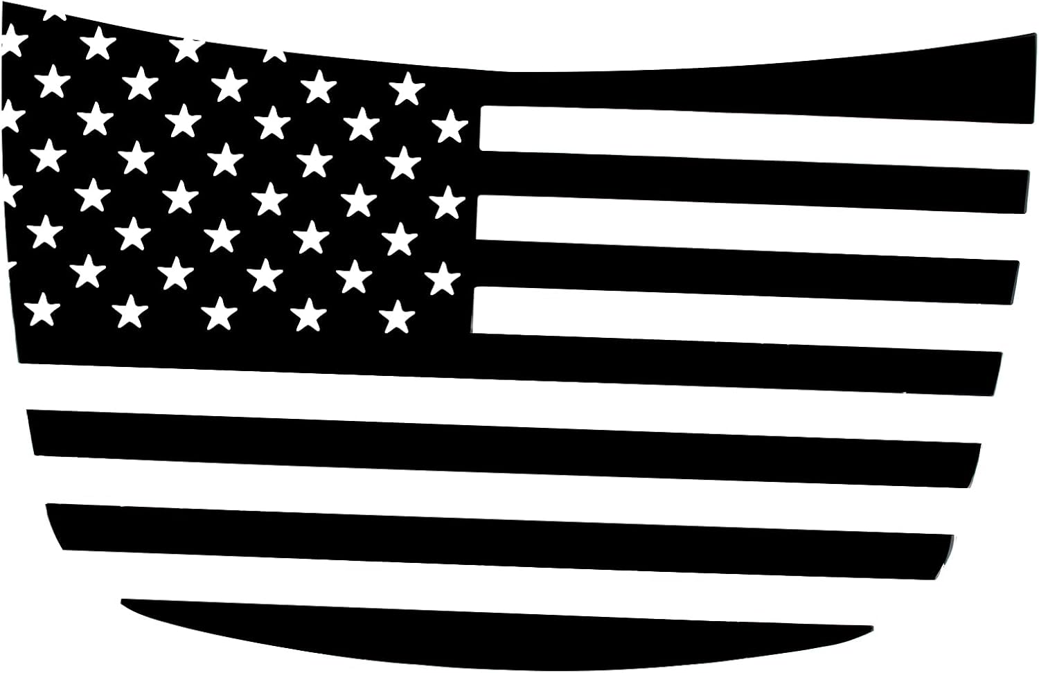 Car Front Hood Decal Sticker Compatible with Kia Soul 2010-2013 Truck Hood American Flag Vinyl Decals Precut USA Flag Graphic Sticker Black Printing Decal Modelling Decorative DIY Exterior Accessories