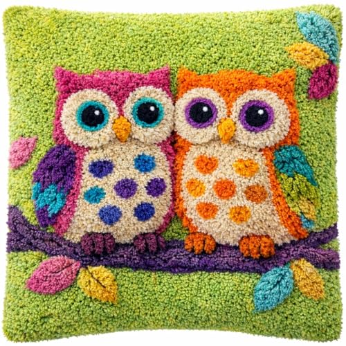 Taie oreiller à faire soi-même kit crochet de Noël hibou