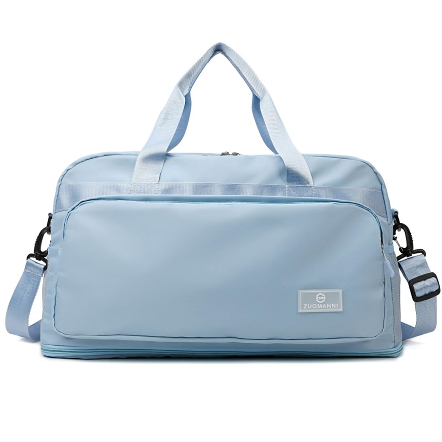 Bolsa de Gimnasio Deporte Mujer Grande, Expandible 37,7 L a 50,7 L, con Bolsillo Húmedo, Bolsa de Viaje Deportiva de Fin de Semana con Correas, Bolso Weekend Equipaje de Mano Ligera — view 12