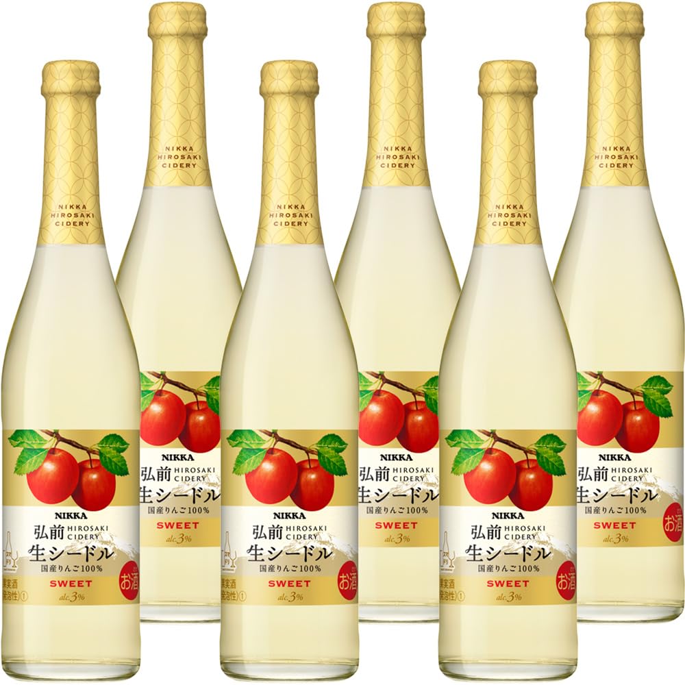 Amazon.co.jp: アサヒ ニッカ弘前 生シードル スイート 500ml×6本 u-yu
