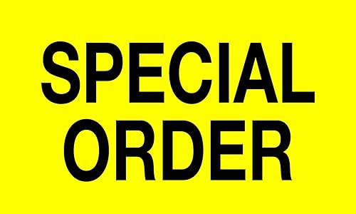 Cinta Logic dl1168instrucciones etiqueta, Leyenda "Special Order," 5" longitud x 3" ancho, color amarillo fluorescente (rollo de 500)