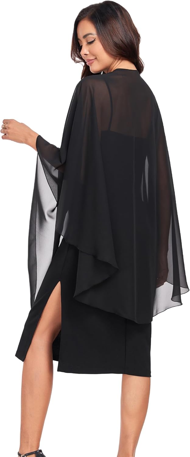 Shawls Wraps for Evening Wedding Party Chiffon Scarf Soft Bridal Wraps Wedding Guest Shawl Coverage - Image 6