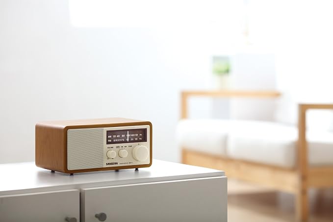 Radio Analógica de Mesa Sangean WR-11 Gabinete de Madera miniatura 5