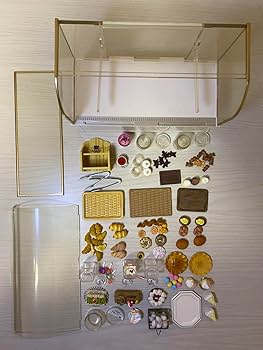 Amazon.co.jp: ミニチュア ショーケース ケーキ パン カフェ