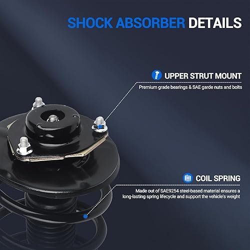 Miniatura 2 de Autoround 271427 271426 Amortiguador completo delantero izquierdo y derecho compatible con modelos Nissan Altima 2002 2003 2004 2005 2006 2.5L