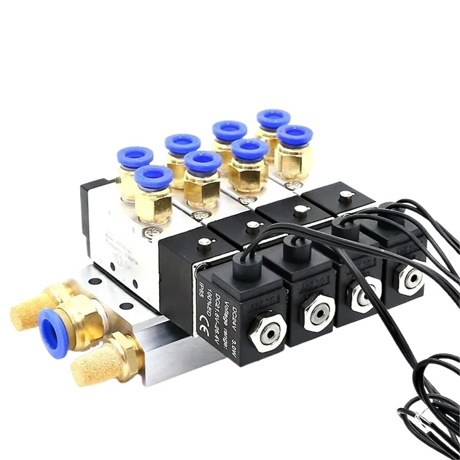Électrovanne 5 ports 2 positions 12V à commutation rapide et étanche