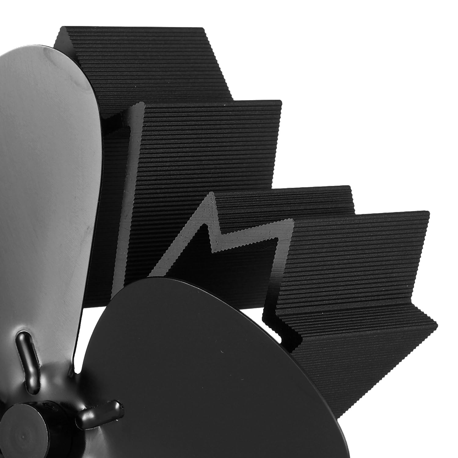 Kaminofen-Ventilator, Lüfter für Kaminofen Kamin Ofen, Kaminventilator, Ofenventilator, Kaminlüfter, Kaminventilator mit 4 Blättern, Kaminzubehör, Ofenzubehör, Lüfter für Kaminofen Holzofen Pelletofen