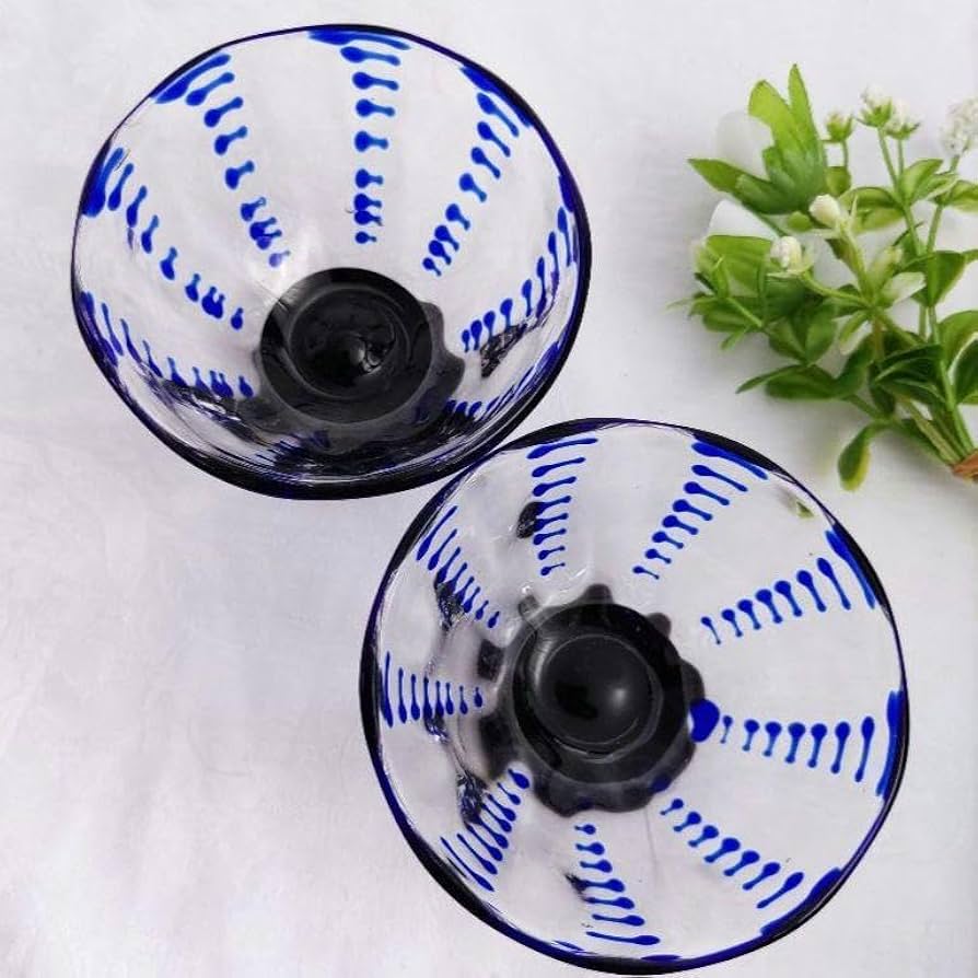 Amazon.co.jp: 肥前びーどろ縄文小鉢 副島硝子 宙吹きガラス