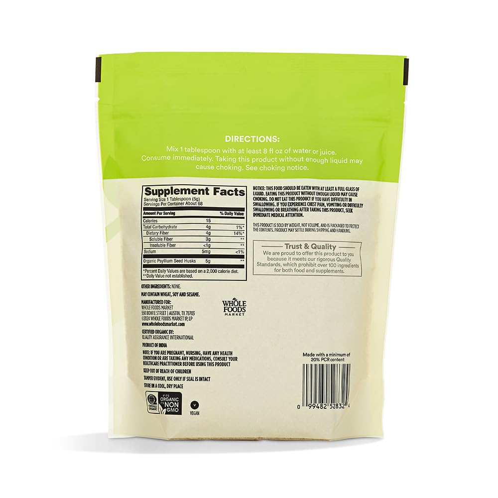 365 by Whole Foods Market, Psyllium Husk Organic, 12 Ounce — Amazon image 2