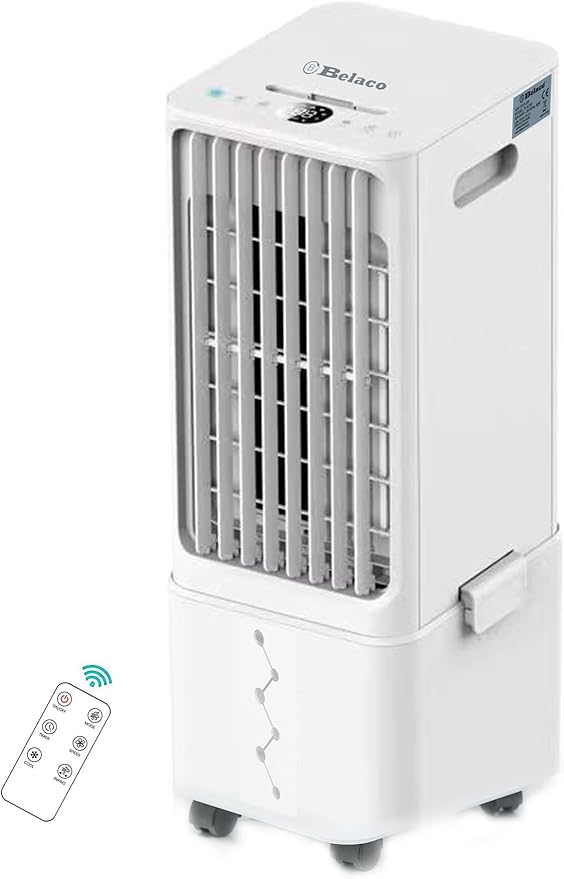 Belaco 10L Air Cooler, Evaportive Air Cooler, Humidifier, Ventilator, Ioniser, Air Purifier