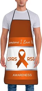 Copd Awareness Month Orange Ribbon Apron Adjustable Chef Apron Home Kitchen Cooking Baking Gardening Painting Bib For For Men Women