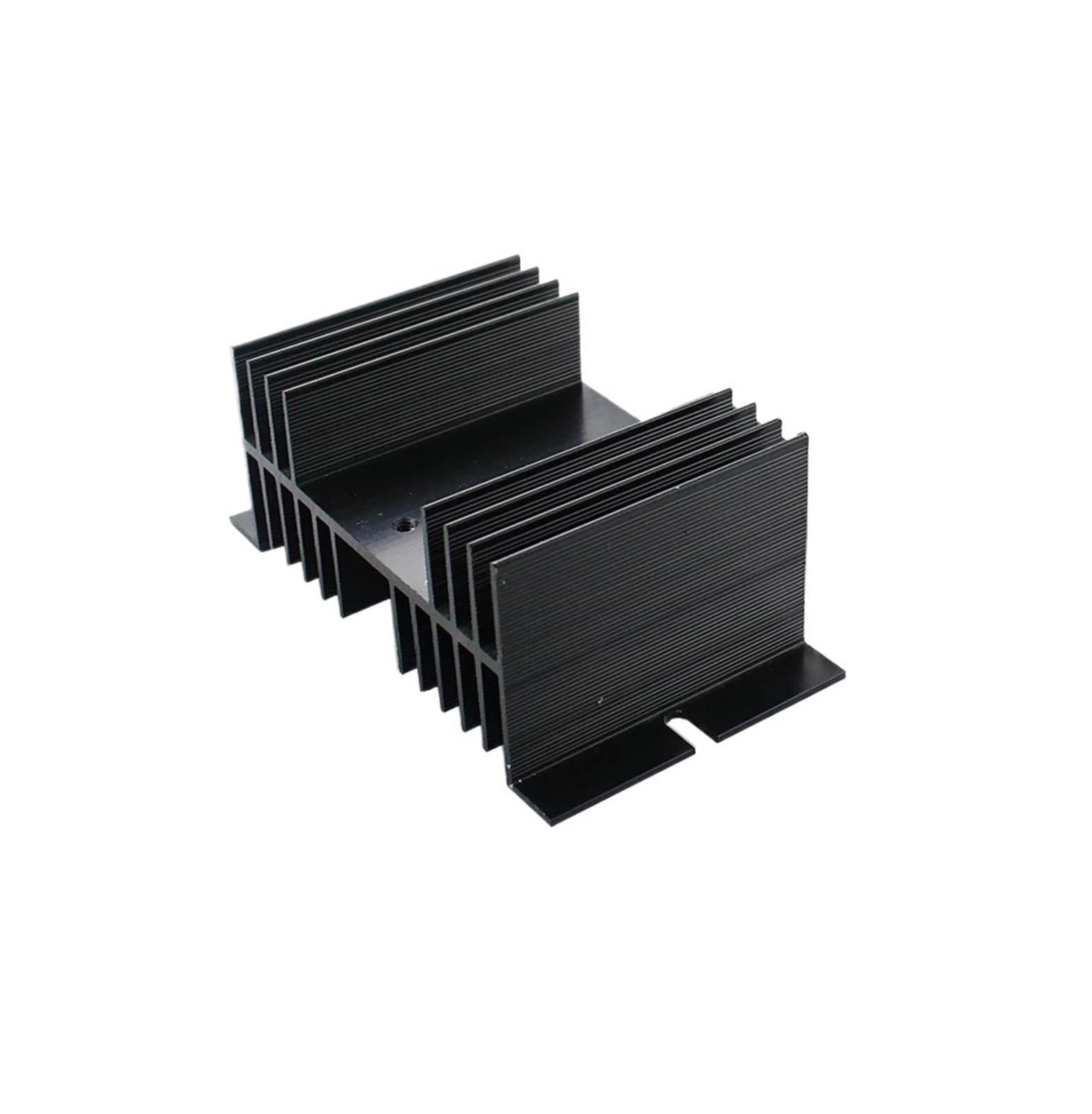 Support de rail pour relais statique SSR-40DA et dissipateur de chaleur en aluminium noir