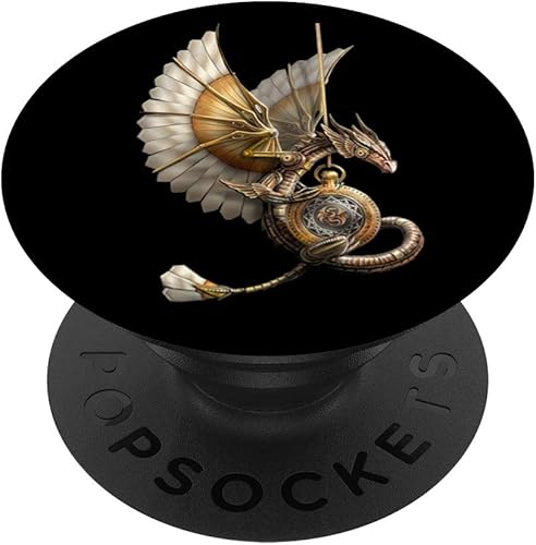 Steampunk Dragon - Reloj de pulsera con diseño de PopSockets para teléfonos y tabletas