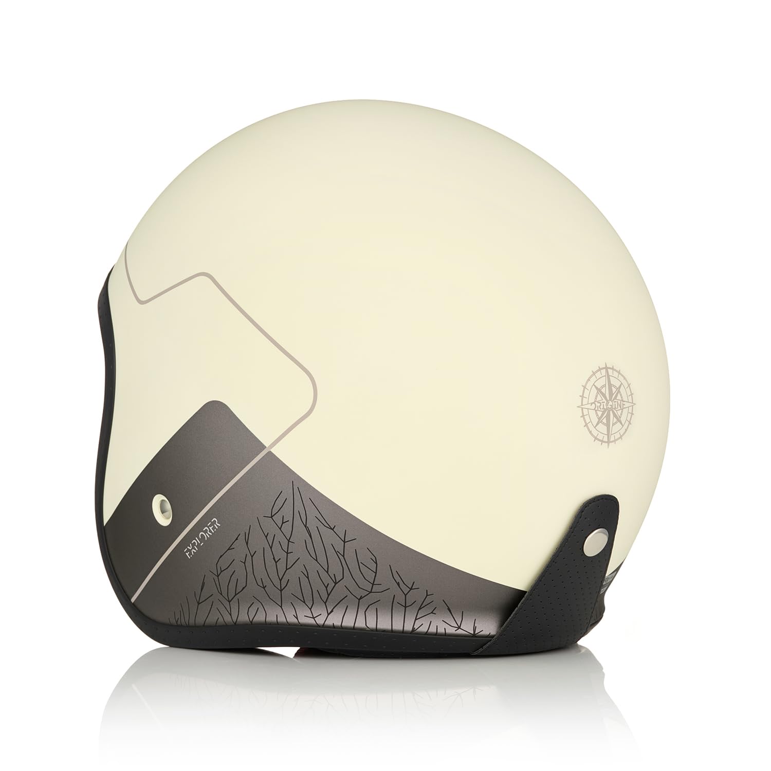 ORIGINE Casco moto Jet Casco da scooter con visiera omologata ECE 22-06