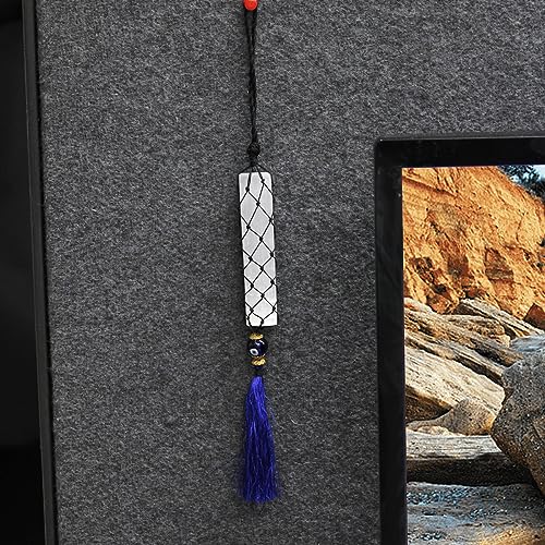 Image of Selenite Crystal Evil Eye Hanging for Home Decor & Car Dashboard Decoration | Nazar Battu for Home Entrance | Ideal for Gifting & wall Decor