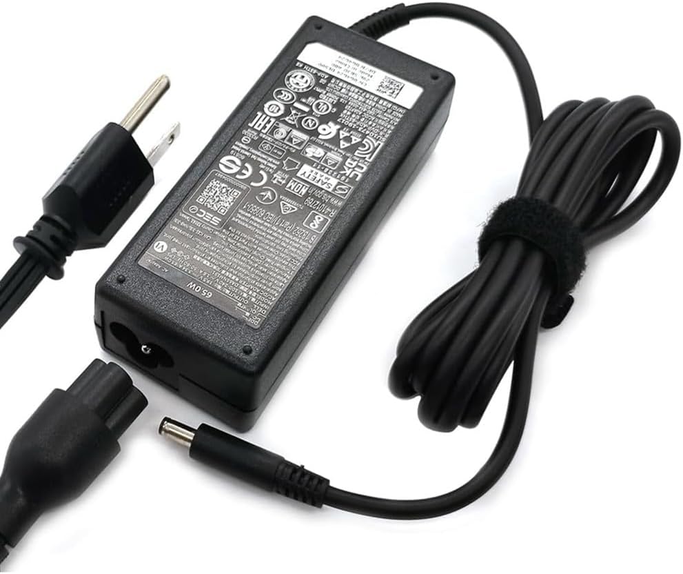 Genuine HA65NS5-00 65W Laptop AC Adapter Charger A065R073L Compatible with Dell 19.5V 3.34A LA65NS2-01 DA65NM111-00 DA65PM191 Power Supply