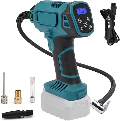 Inflador de neumáticos inalámbrico, pantalla digital portátil, bomba de aire para automóvil con apagado automático para SUV, automóviles,