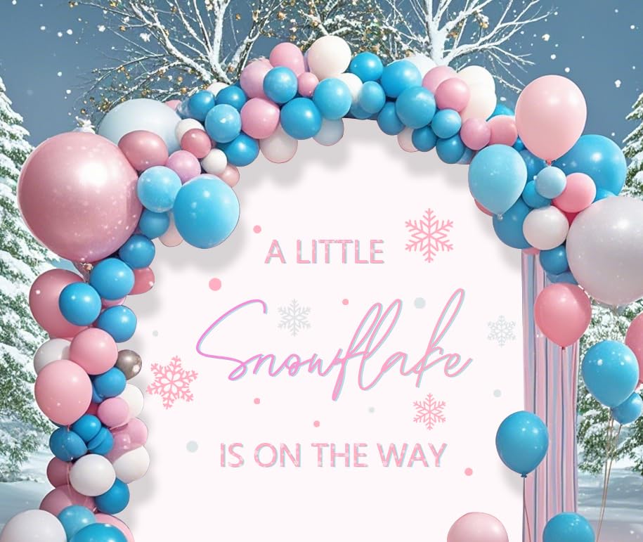 Adorno de Pared para Fiesta Baby Shower Copo de Nieve miniatura 6