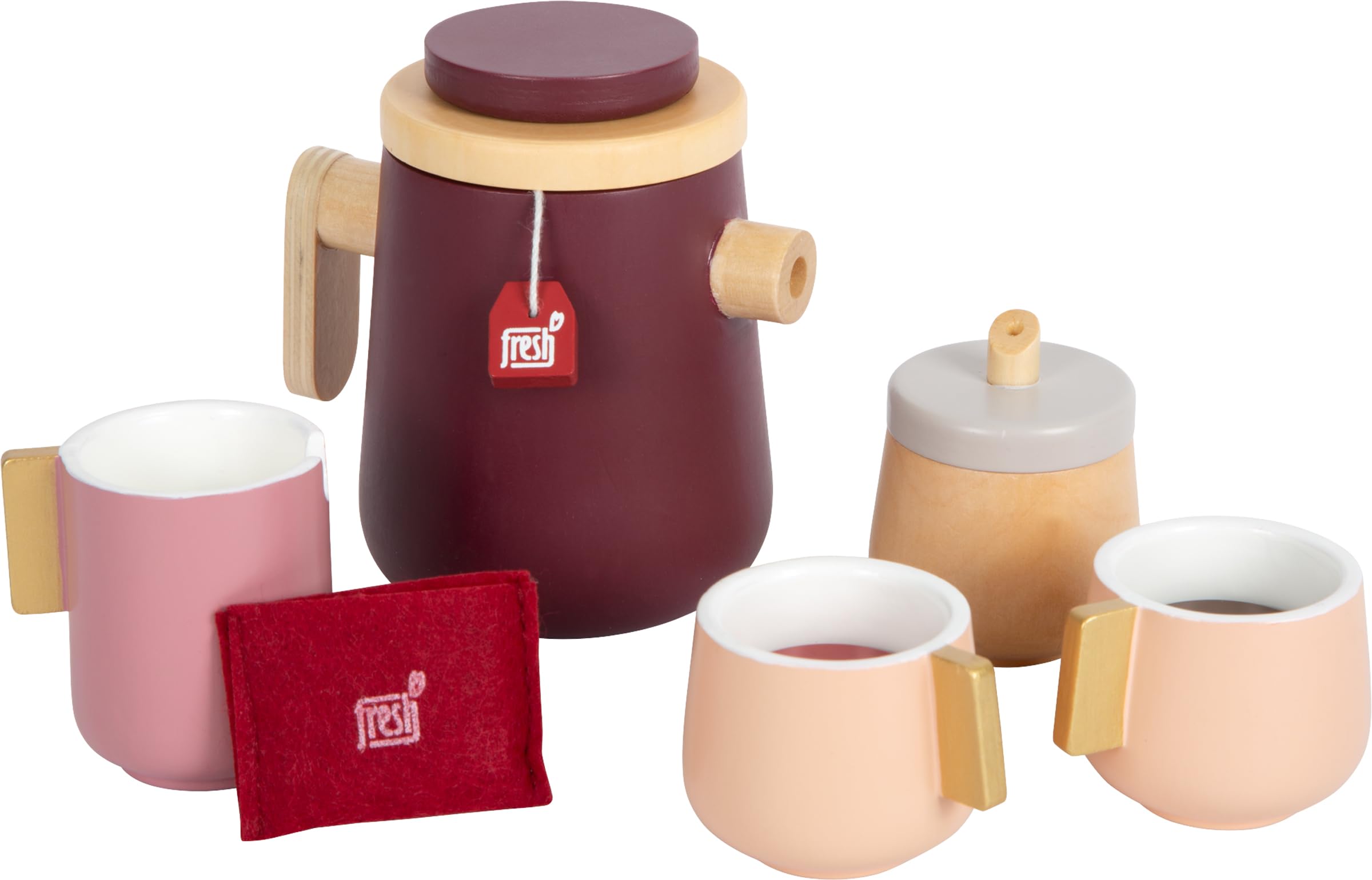 Small Foot Juego de café y té Tasty, Juego de rol de Cocina y Tienda Infantil, para niños a Partir de 3 años, 12293