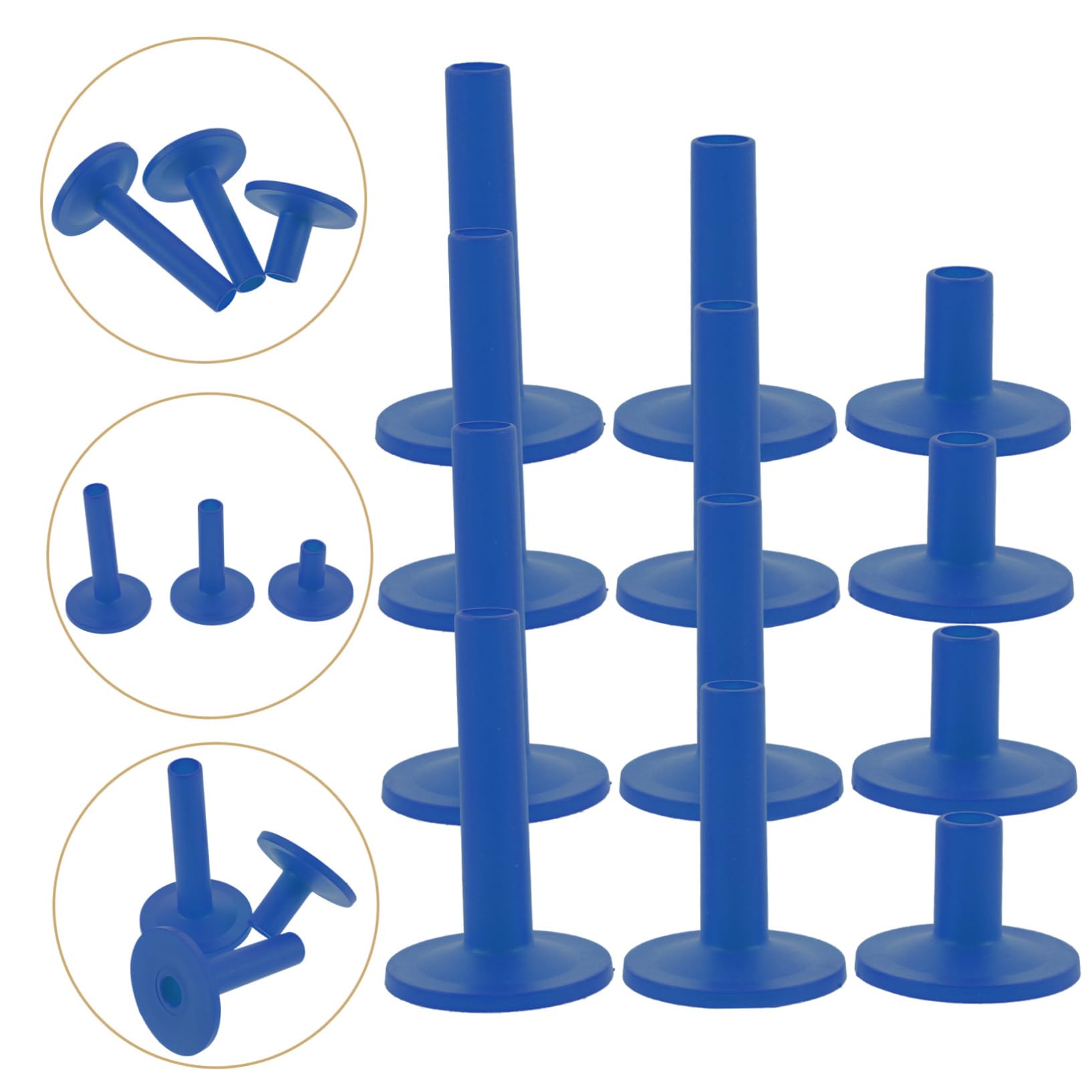 Hemoton Cymbal Stand Sleeves and Felts Drum Hardware Plastic Drum Cymbal Sleeves Set