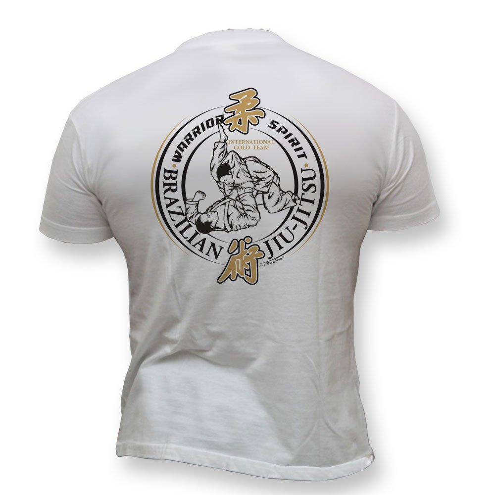 Dirty Ray Martial Arts MMA Brazilian Jiu-Jitsu Men's Short Sleeve T-Shirt K33 (M) White