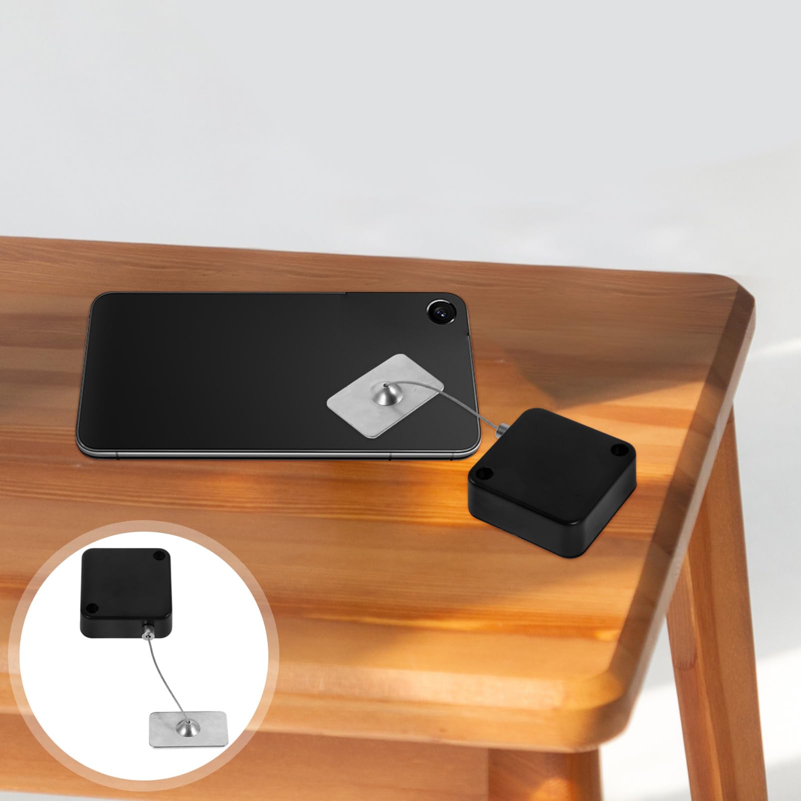 Uonlytech Retractable Cable Lock for Electronic Products Anti-Theft Security Lock Wire for Home Hotel and Retail Use Practical Design for Tablets and Phones