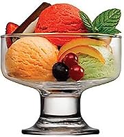 Vista 1 de OhMill Cuenco pequeño de vidrio para postre con patas pequeñas, cuencos de cristal transparente para helados, perfectos para cereales, nueces