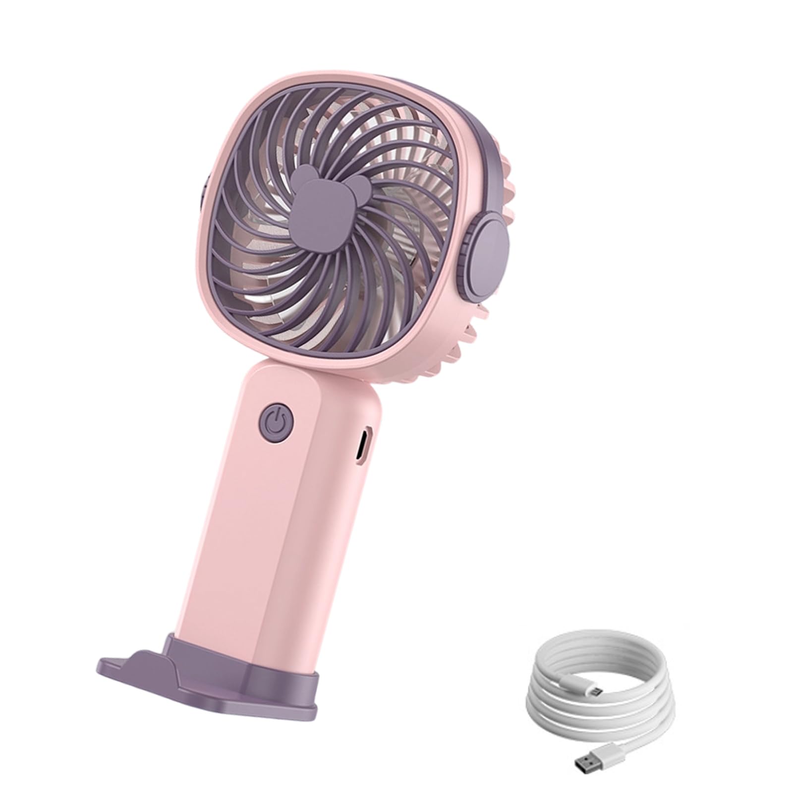 TAZIZI Portable Handheld Cooling Fan Rechargeable 3 Speed Handheld Desk Fan for Offices, Travel, Outdoor Camping Enduring Rechargeable Cooling Desk