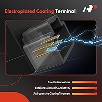 Vista 5 de A-Premium Lámpara de interruptor de luz de freno compatible con Volkswagen Jetta 1999-2006, Passat, Golf, Beetle, Touareg, GTI, Eurovan y Audi A4 A4
