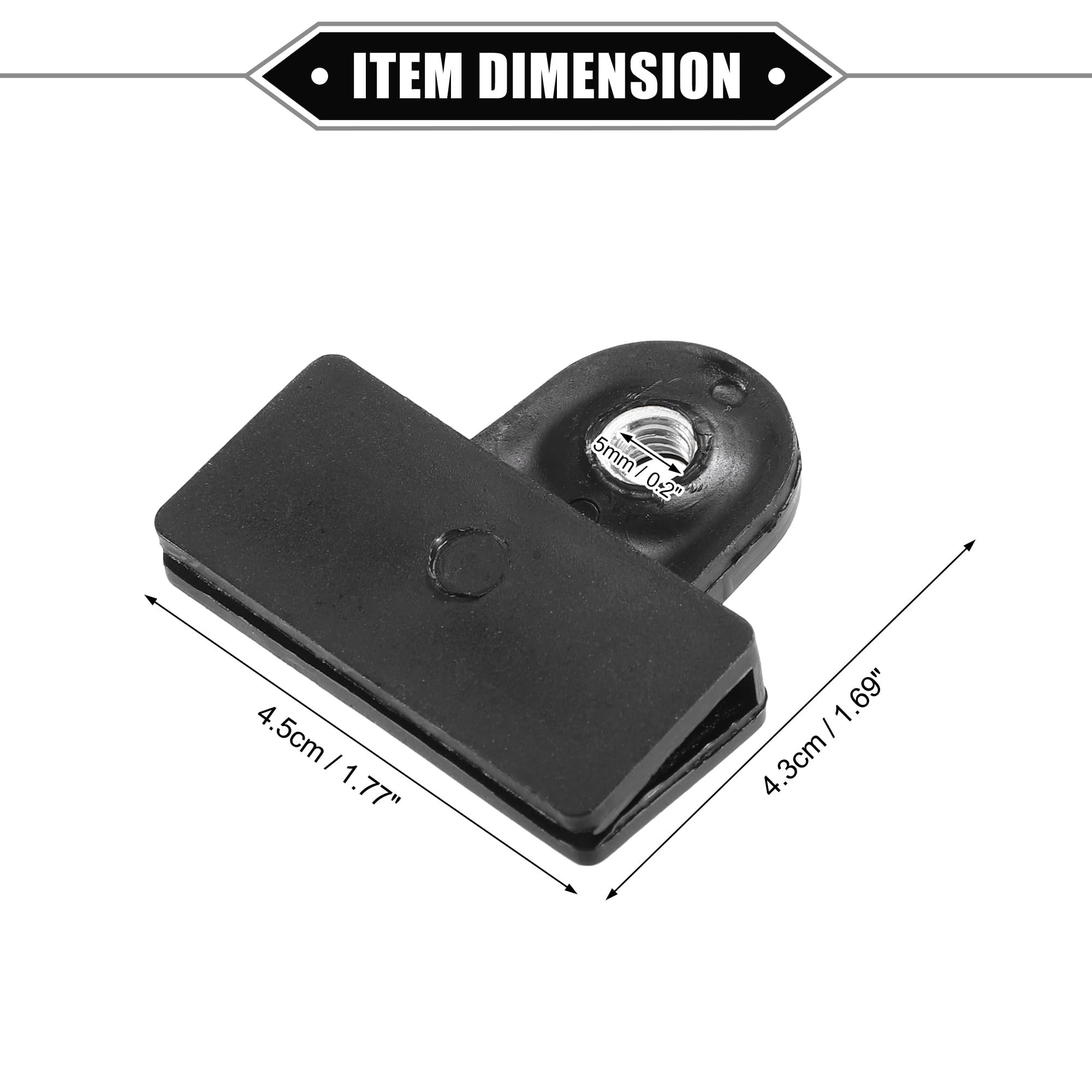 Clip di fissaggio per profilo angolare LED in alluminio plastica, 2 pezzi | Strisce LED 12V