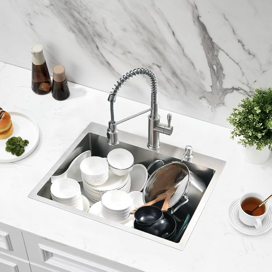 Jshozzy 23 Drop in Kitchen Sink, 23