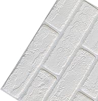 Vista 24 de ECYC Ltd Paneles de pared de espuma de ladrillo 3D de 13.78 x 30.31 x 0.18 pulgadas, paneles de papel tapiz de espuma autoadhesivos, calcomanías