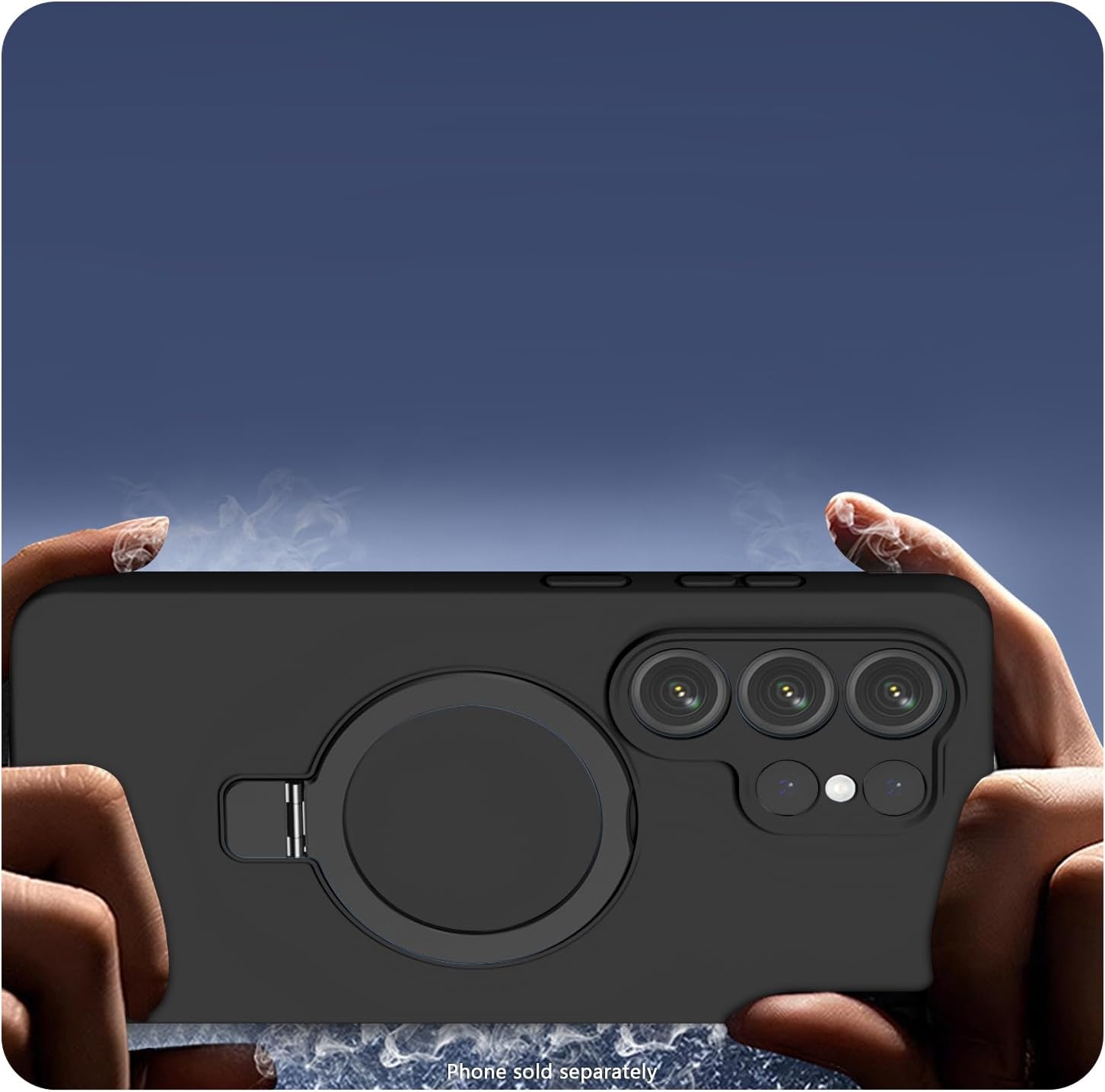 SaharaCase - Compatible with Galaxy S26 Ultra Kickstand Case | Smooth Silicone | Compatible with Magsafe | Venture Series (Black)