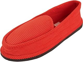 mens red slippers