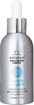 Bellabaci Muscle Support Pure Essential Complex | Supercharge Moisturizers with a Homeopathic Blends of Essential and Restorative Oils | 1.7 Fl. Oz.