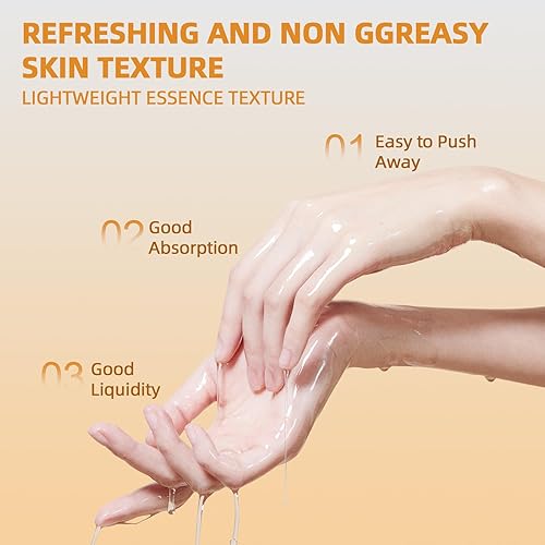 Miniatura 5 de Suero de vitamina C para la cara con ácido hialurónico, suero hidratante y reparador para manchas oscuras, líneas finas y arrugas, 1.01 onzas