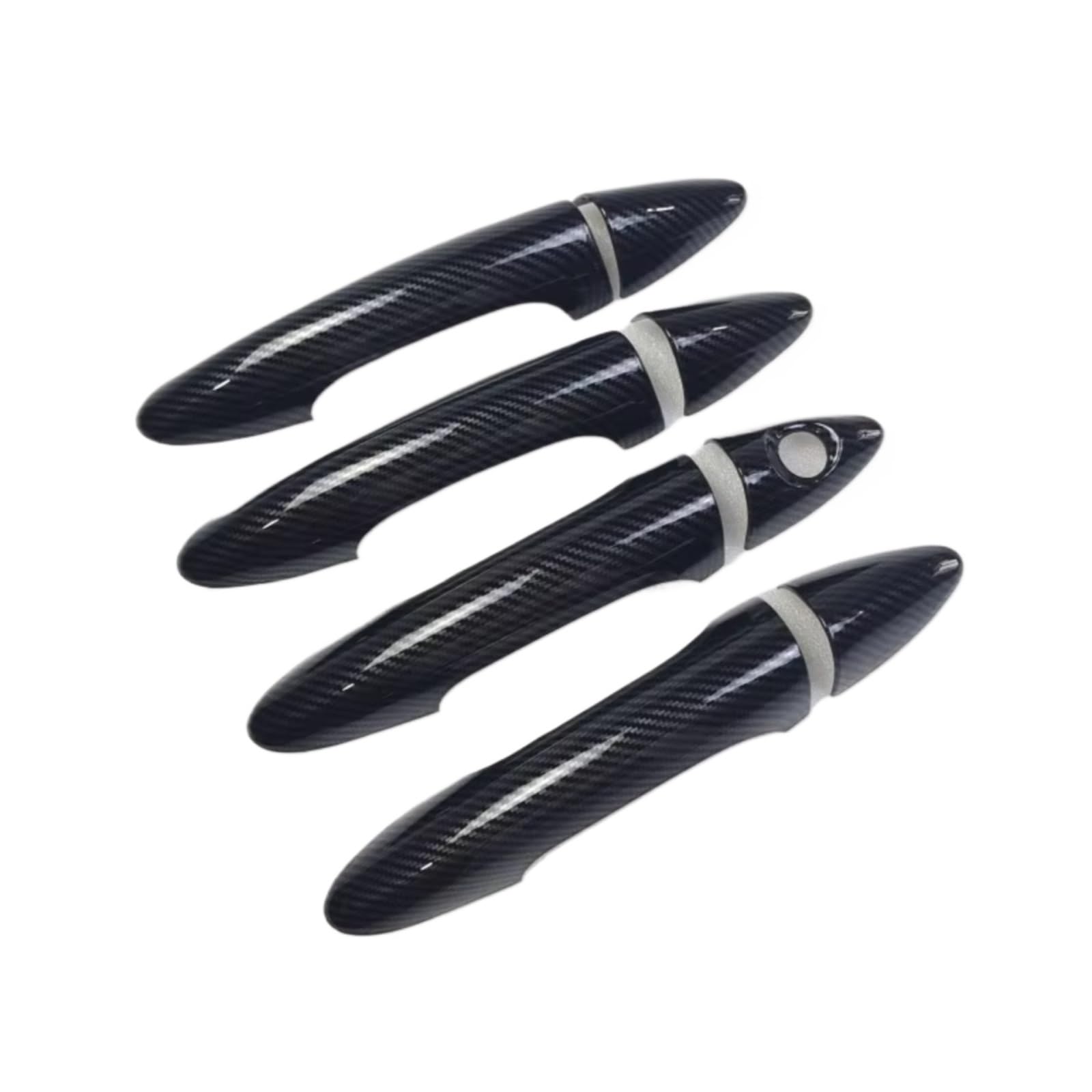 DSPOLIMV Outer Door Handle Cap Compatible with Hyundai for Accent for Solaris for Verna I25 2012-2016 Door Handle Cover Trim Imitation Carbon Fiber