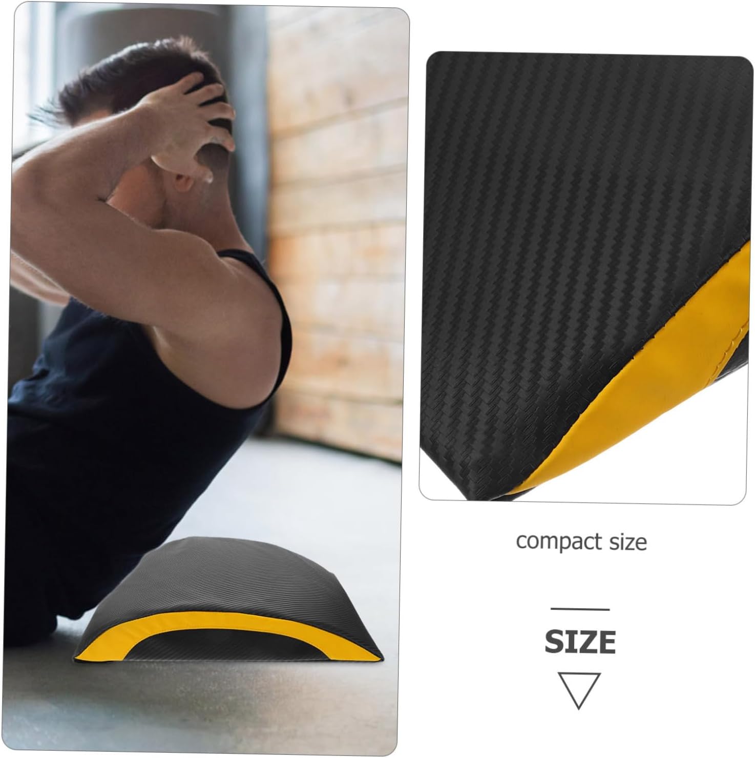 Ab Mat for Sit Up Training Thick Multi Function Ab Work Mat for Core Strength Non Slip Support Pad for Home Gym Travel Compact Design
